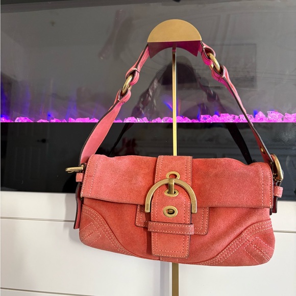 Coach Handbags - Vintage coach soho suede shoulder bag